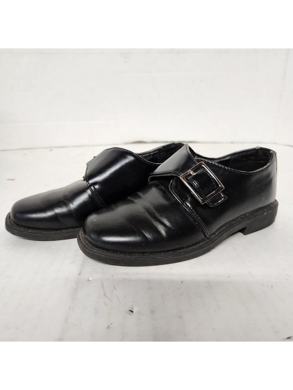 Josmo Boys Monk Strap Dress Shoes Black Formal Size 10 Kids Wedding Church